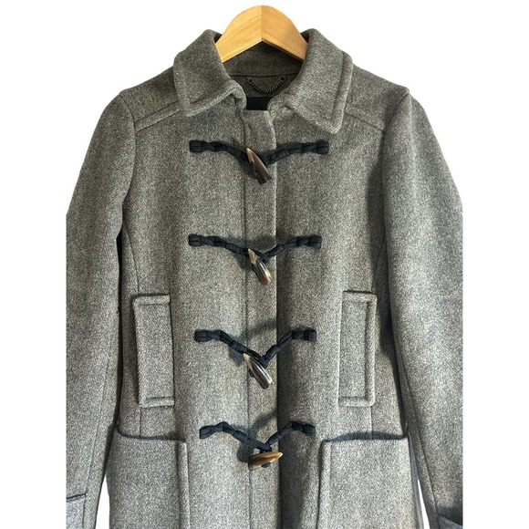 Banana Republic‎ Women’s Size S/P Gray Toggle Wool Coat - Picture 5 of 8
